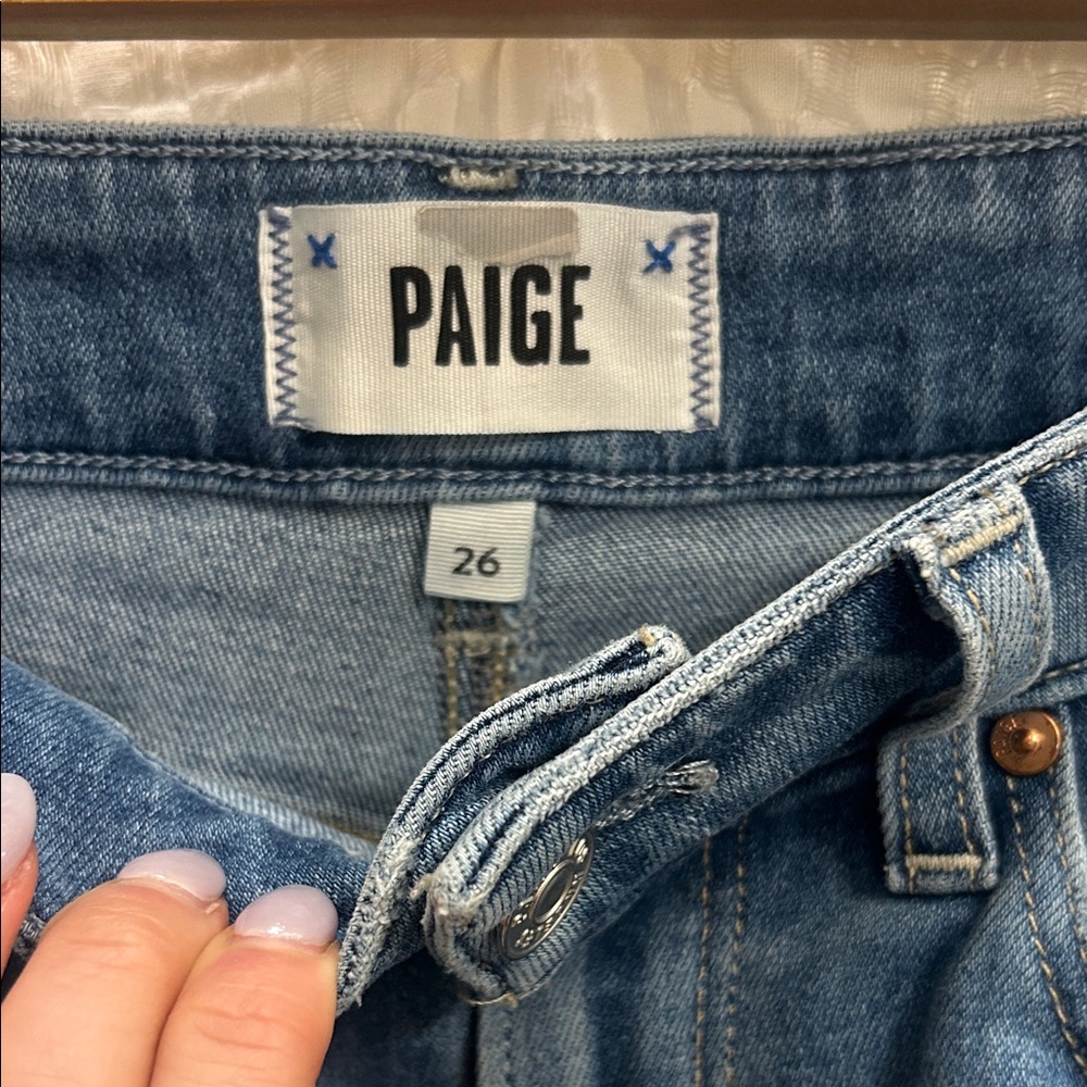PAIGE ANESSA Wide-Leg Jeans 26 - Picture 2 of 6